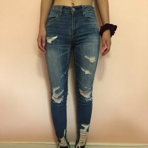American eagle ripped jeans